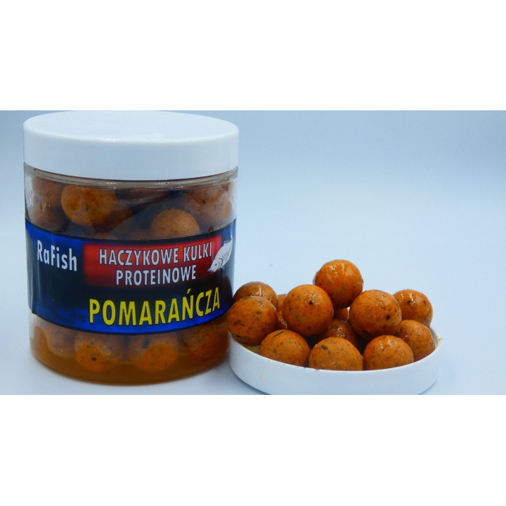 Pomarańcza 16mm 200ml Kulki Proteinowe Haczykowe RaFish