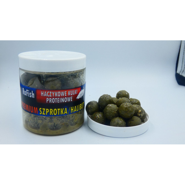 Szprotka 16-20 mm 200ml Kulki Proteinowe Haczykowe RaFish