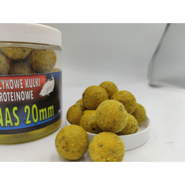 Ananas 16mm 200ml Kulki Proteinowe Haczykowe RaFish