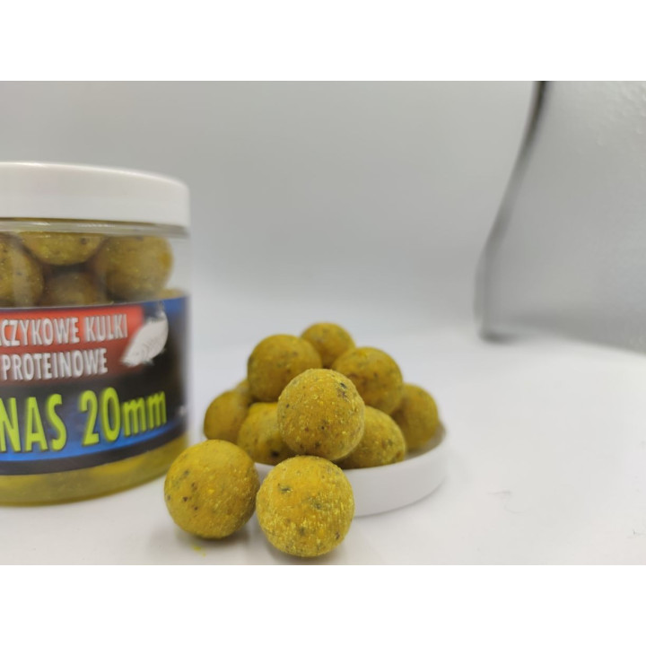 Ananas 16mm 200ml Kulki Proteinowe Haczykowe RaFish