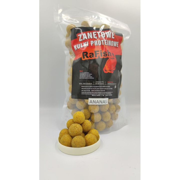 Ananas 16-20mm 1Kg Kulki Proteinowe Zanętowe RaFish