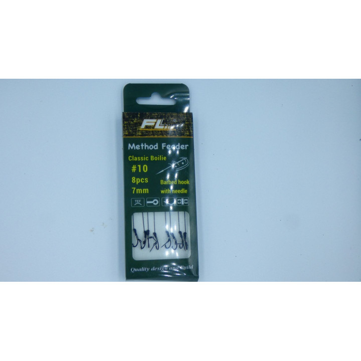 Roz.8 Zestaw 6szt. przypon 10cm z igłą/wkrętem do metody