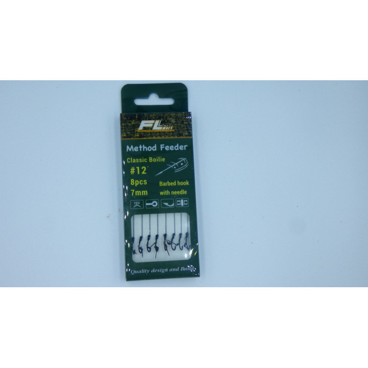 Roz.8 Zestaw 6szt. przypon 10cm z igłą/wkrętem do metody
