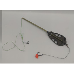 KOSZYCZEK Z LOTKĄ HAK ROZ. 8 METHODA - DUŻY GOTOWY ZESTAW Z LOTKĄ DO DALEKICH RZUTÓW + PRZYPON + 40g  FEEDER