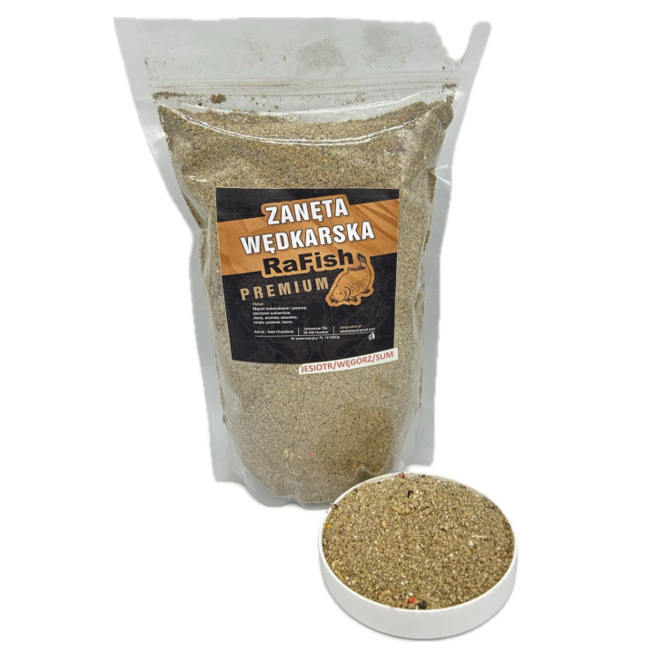 Jesiotr/Węgorz/Sum 1Kg  Zanęta Wędkarska Premium RaFish