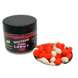 Larva 6/8mm 50ml Pop-Up Biało/Czerwone RaFish