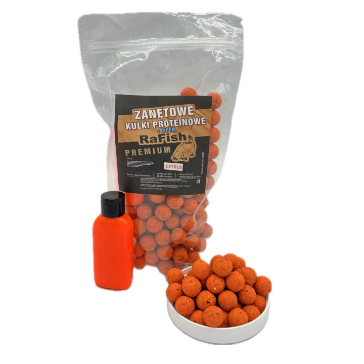 Cytrus 0.5Kg + Dip 50ml Kulki Proteinowe Zanętowe RaFish