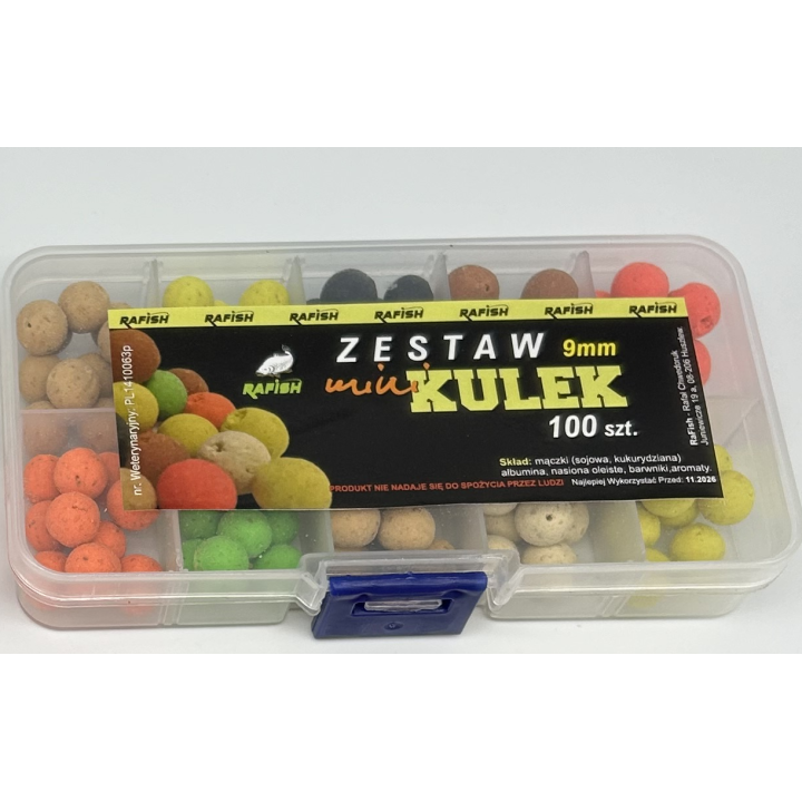 MINI KULEK 9MM 100 SZT. RaFish ZESTAW testowy