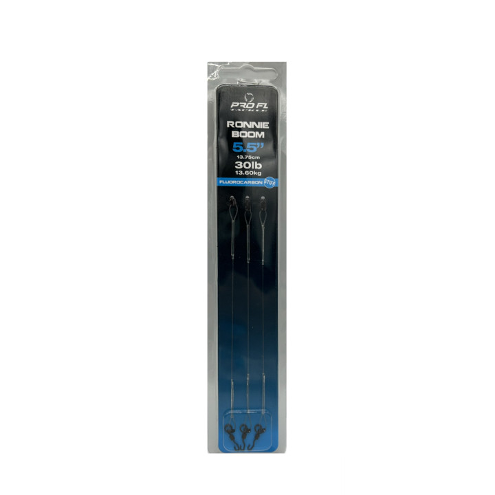3szt. Ronnie ring przypon z szybkozłączką 13cm RaFish