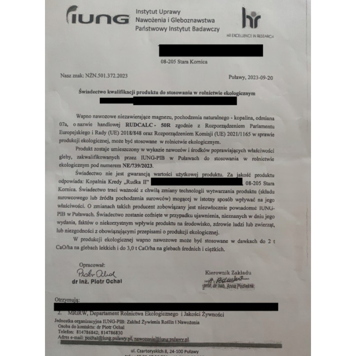 KREDA 10 KG GRUDY I BRYŁY DO OCZKA WODNEGO NA FOLI  BEZPIECZNA ZBADANA FOLIA