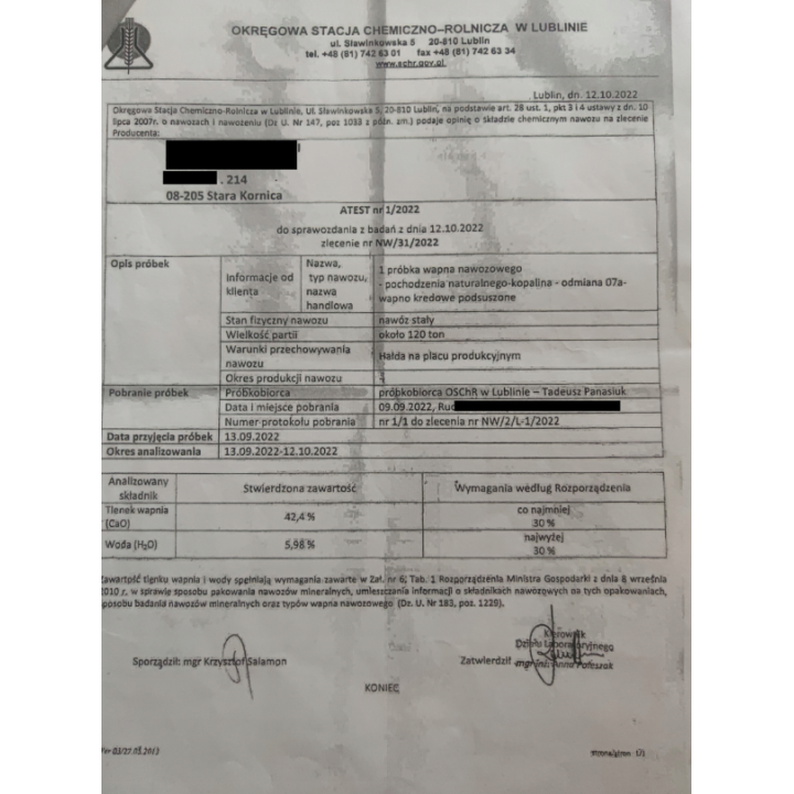 KREDA 10 KG GRUDY I BRYŁY DO OCZKA WODNEGO NA FOLI  BEZPIECZNA ZBADANA FOLIA