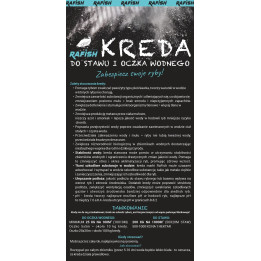 500 KG KREDA -PYŁ- (PALETA) IDLEALNA DO STAWU/OCZKA WODNEGO