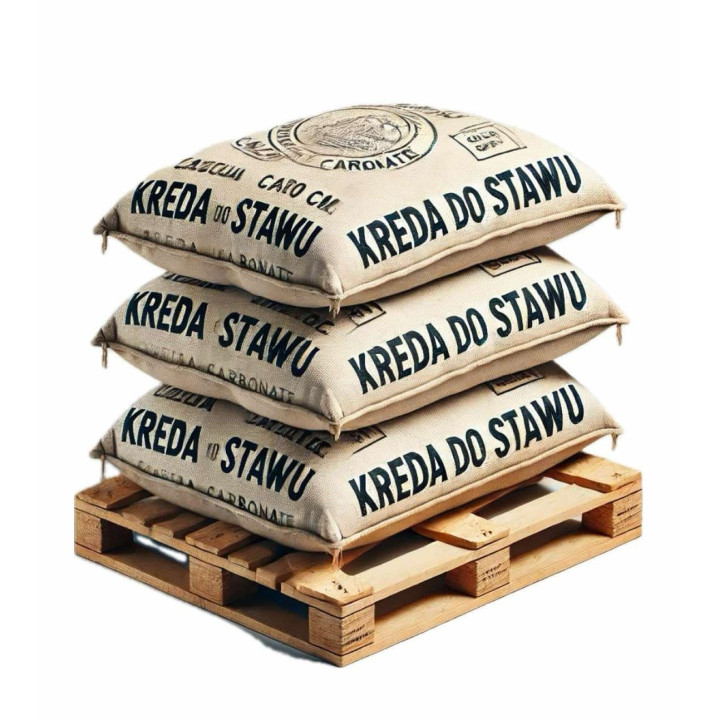100 KG KREDA -PYŁ- (PALETA) DO STAWU/OCZKA WODNEGO