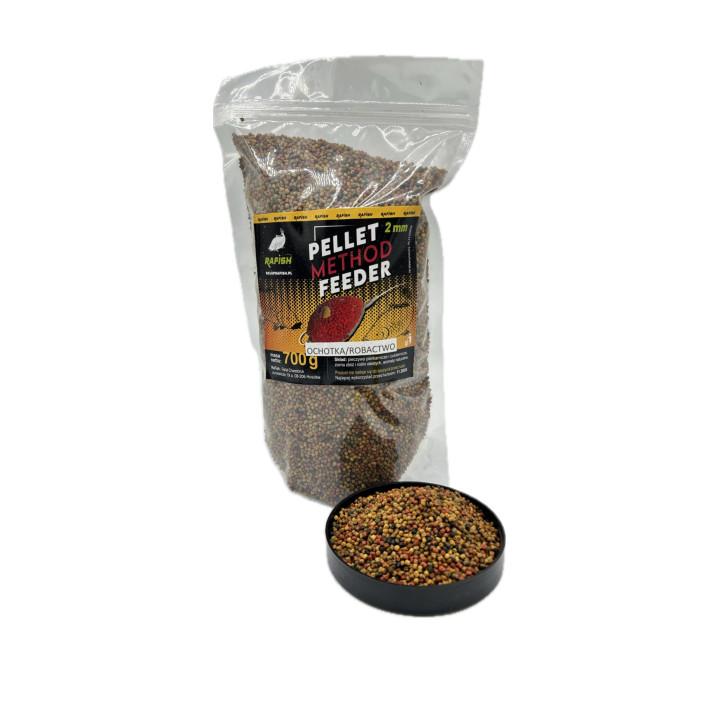 ochotka/robactwo !!NOWOŚĆ 2025!! pellet 2mm method feeder 700g RaFish