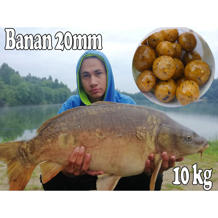 Banan 16mm 1Kg Kulki Proteinowe Zanętowe RaFish