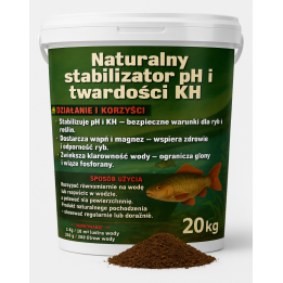 20 kg NATURALNY STABILIZATOR ph I twardości - wspomaga leczenie ryb HELP FISH
