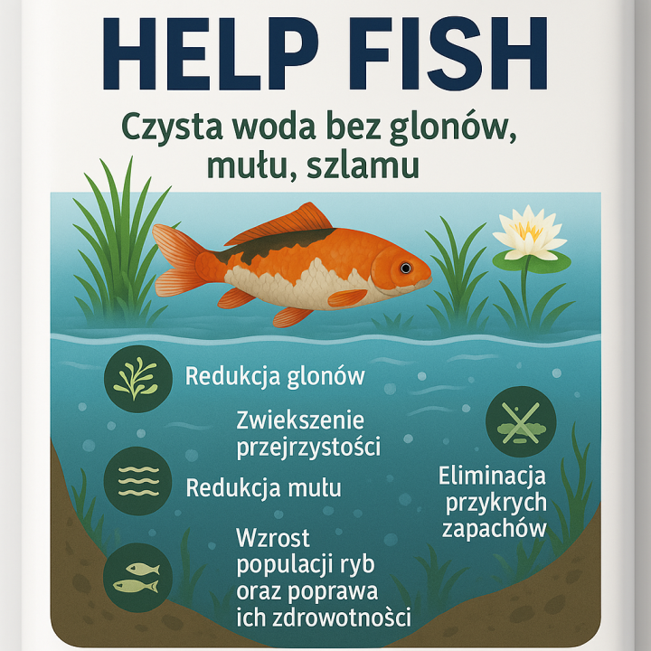 Czysta Woda - Bez Glonów, Mułu, Szlamu 1 kg HelpFish RaFish