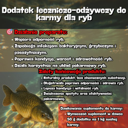 DODATEK ODŻYWCZO LECZNICZY DO KARM DLA RYB 1 KG HELPFISH