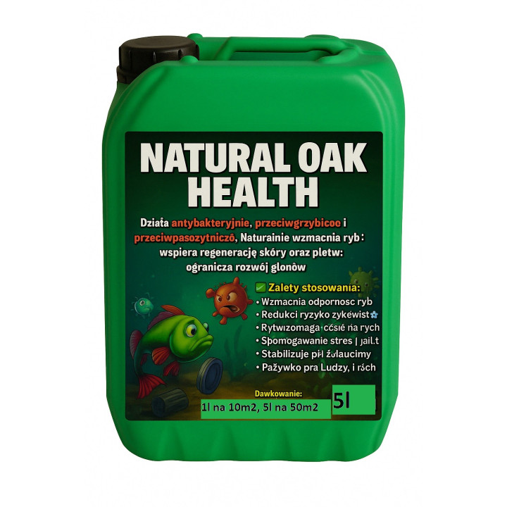 Natural Oak Health - PREPARAT na Choroby ryb 5L RaFish