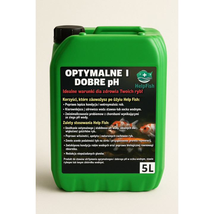 Optymalne PH Zdrowe Ryby Staw I Oczko Wodne 5l Help Fish RaFish