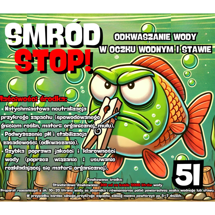 Smród Stop - Odkwaszanie Wody 5 L RaFish