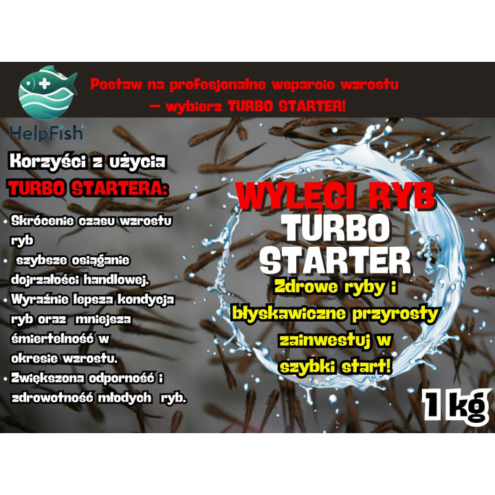 Wylęgi Ryb - Turbo Starter Zdrowe Ryby I Szybkie Przyrosty 1Kg RaFish