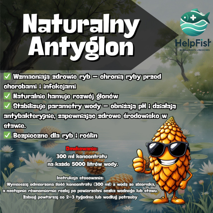 Naturalny Antygon -  Wywar Z Szyszek Olchy i słomy jęczmiennej 5L RaFish