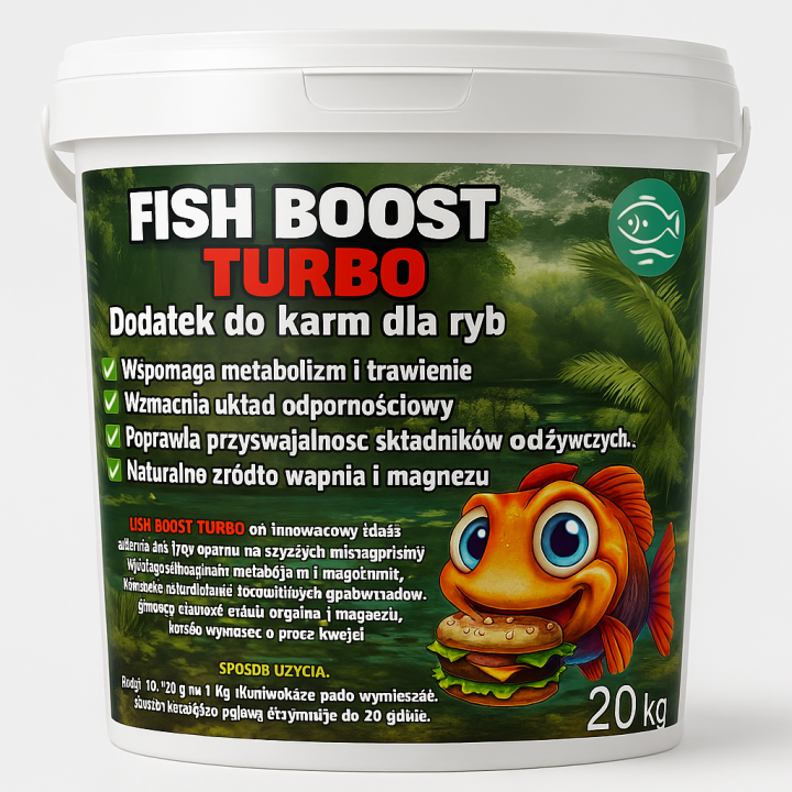 Fish Boost Turbo Dodatek Dla Karm Ryb 20 kg RaFish