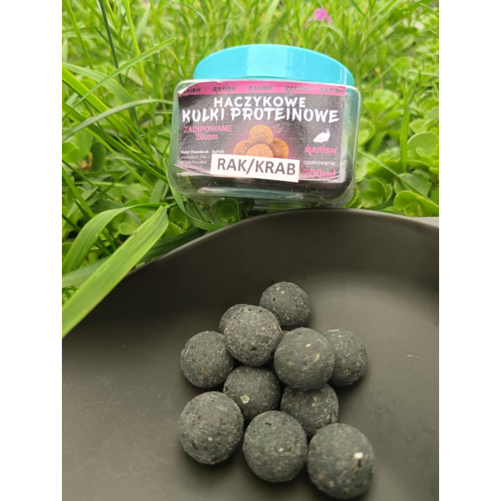 Rak/Krab 20mm 200g  -  Kulki Proteinowe Haczykowe RaFish