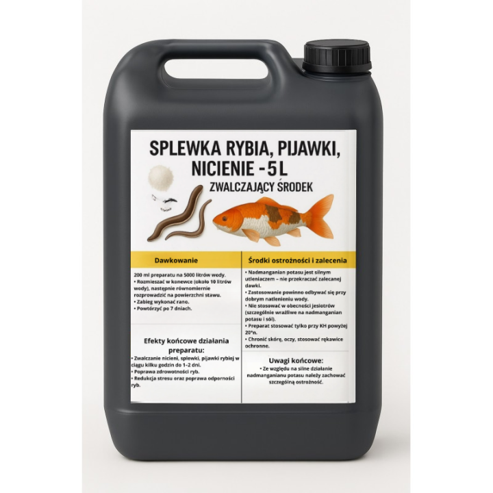 Splewka Rybia, Pijawki, Nicienie Zwalczający Środek 5L RaFish