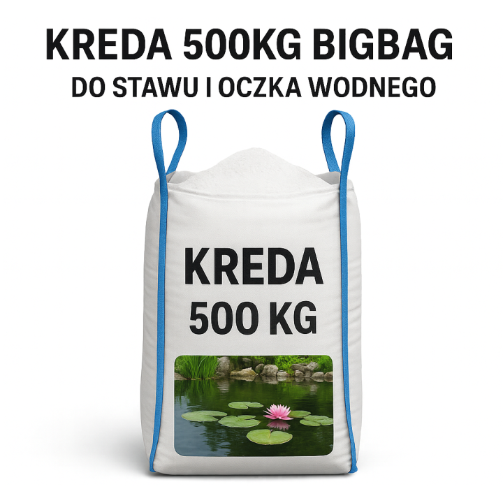 500Kg Kreda Pył (BigBag) Idealna Do Stawu/Oczka Wodnego