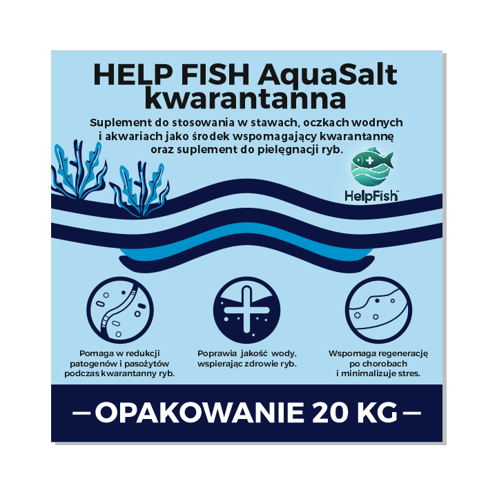 AquaSalt kwarantanna 20 kg HELP FISH  preparat suplement ryby