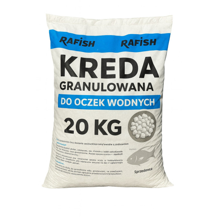 20kg KREDA GRANULOWANA DO STAWÓW RYBNYCH I OCZEK WODNYCH