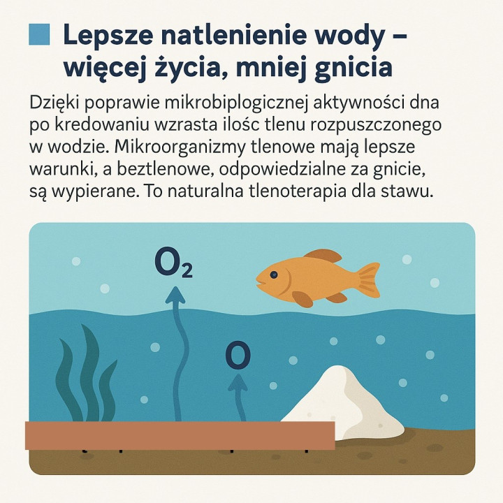 20kg KREDA GRANULOWANA DO STAWÓW RYBNYCH I OCZEK WODNYCH