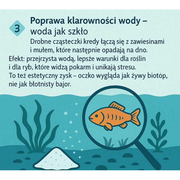 500kg KREDA GRANULOWANA DO STAWÓW RYBNYCH I OCZEK WODNYCH big bag