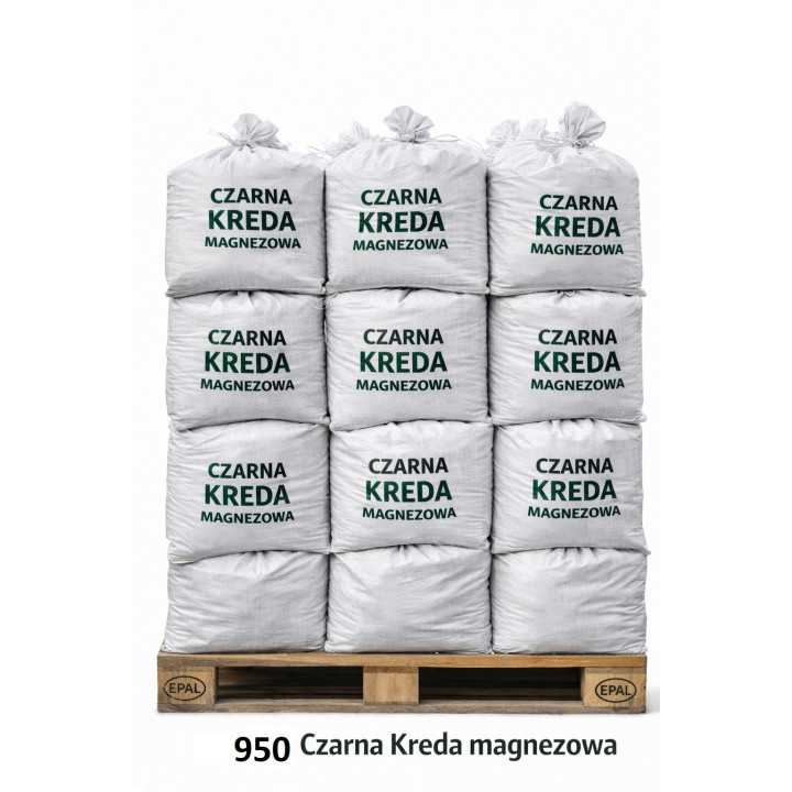 950 kg CZARNA KREDA MAGNEZOWA do oczek wodnych i stawów rybnych