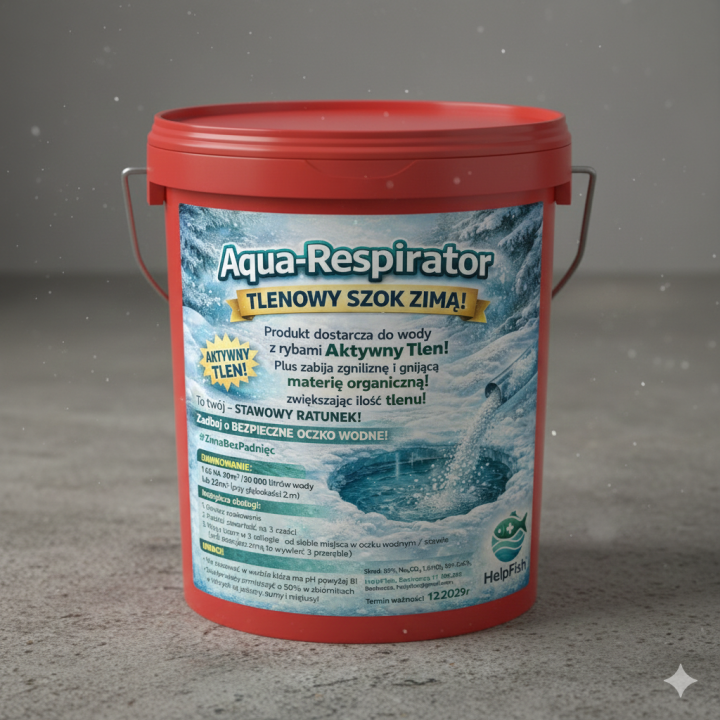 5kg / 250 000l NATLENIACZ DO OCZKA I STAWU! Aqua-Respirator – Tlenowy Szok Zimą