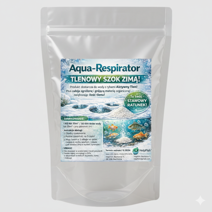 1kg / 50 000l NATLENIACZ Aqua-Respirator – Twój Stawowy Ratunek! Tlenowy Szok Zimą!
