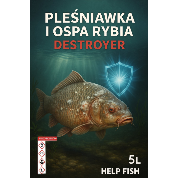Destroyer Pleśniawka I Ospa Rybia Help Fish 5L RaFish