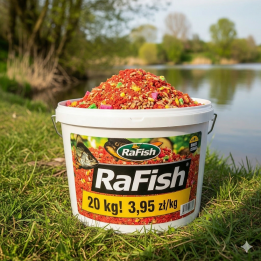 20 kg ! ZANĘTA 4.95zł/kg WĘDKARSKA RAFISH W WIADRZE 6 SMAKÓW DO WYBORU!