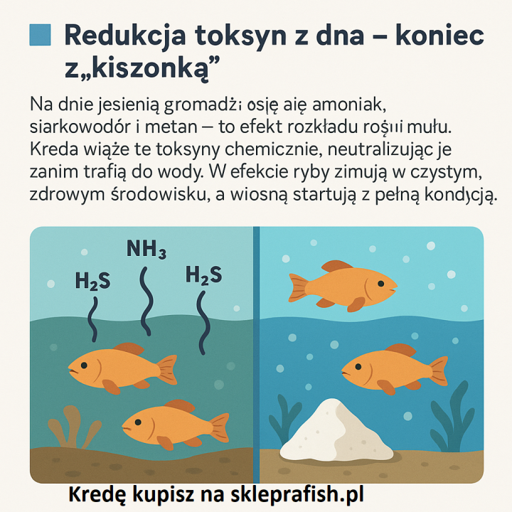 5kg KREDA granulowana DLA RYB DO STAWÓW I OCZEK WODNYCH W WIADRZE