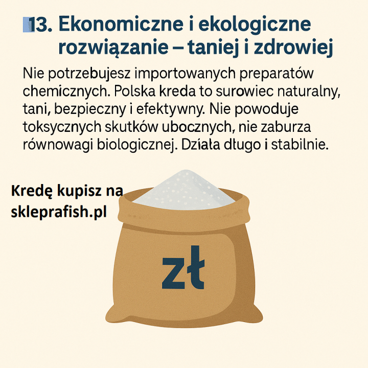 5kg KREDA granulowana DLA RYB DO STAWÓW I OCZEK WODNYCH W WIADRZE