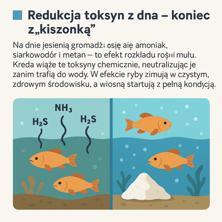 20kg KREDA DLA RYB DO OCZEK WODNYCH W WIADRZE