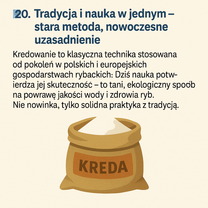 20kg KREDA DLA RYB DO OCZEK WODNYCH W WIADRZE