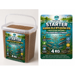STARTER KARMA DLA WYLĘGÓW RYB ( WSZYSTKIE GATUNKI ) I DLA NARYBKU LETNIEGO 4 KG!