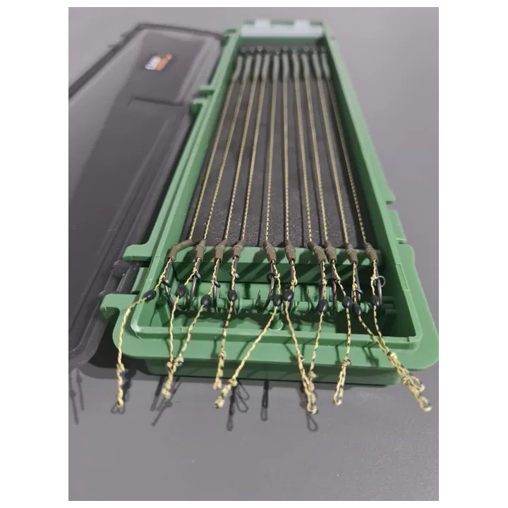 Przypony karpiowe Blow-Back-Rig 10szt + piórnik
