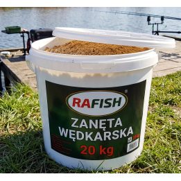 5 smaków do wyboru! 20 kg zanęta wędkarska w wiadrze 20 kg RaFish