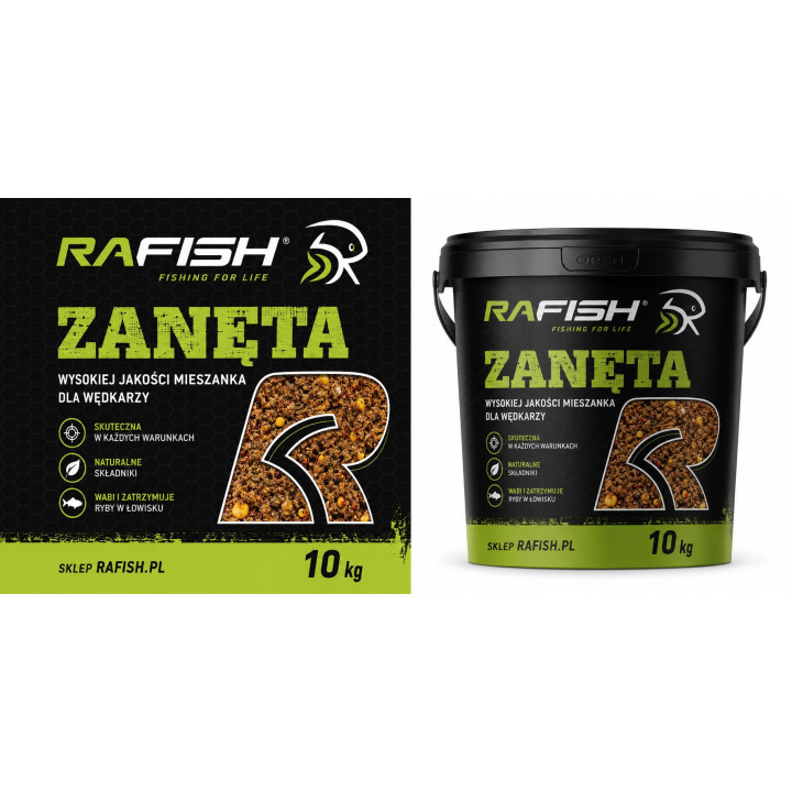 10 kg zanęta wędkarska w wiadrze 10 kg RaFish  5 smaków do wyboru!