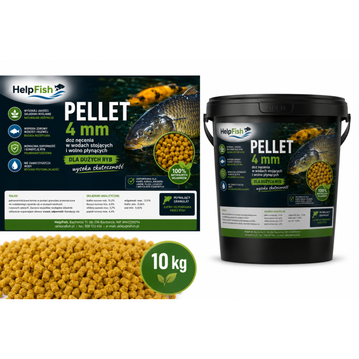10 KG PELLET 4MM ZANĘTOWY / GRANULAT ( 5 SMAKÓW DO WYBORU )