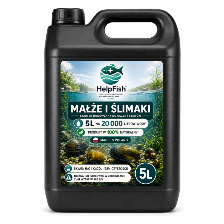 STARTER HODOWLANY 5L na 20 000 litrów MAŁŻE I ŚLIMAKI – HelpFish